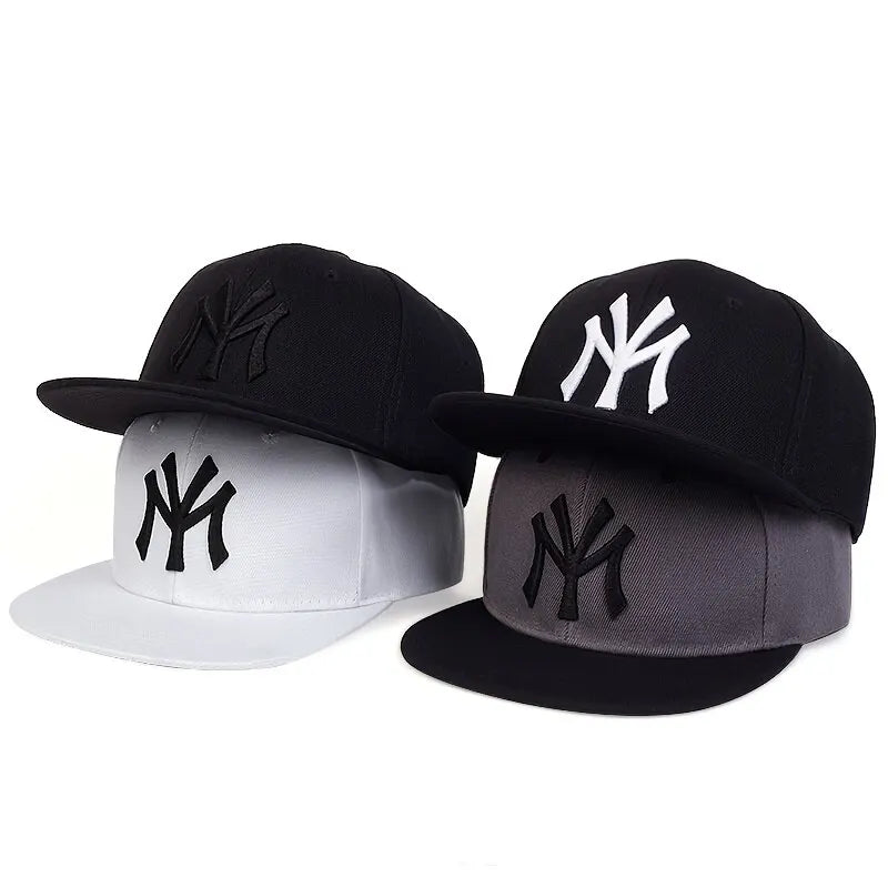 Unisex Letter Embroidery Hip-Hop Hats Outdoor Adjustable Casual Baseball Caps Sunscreen Hat