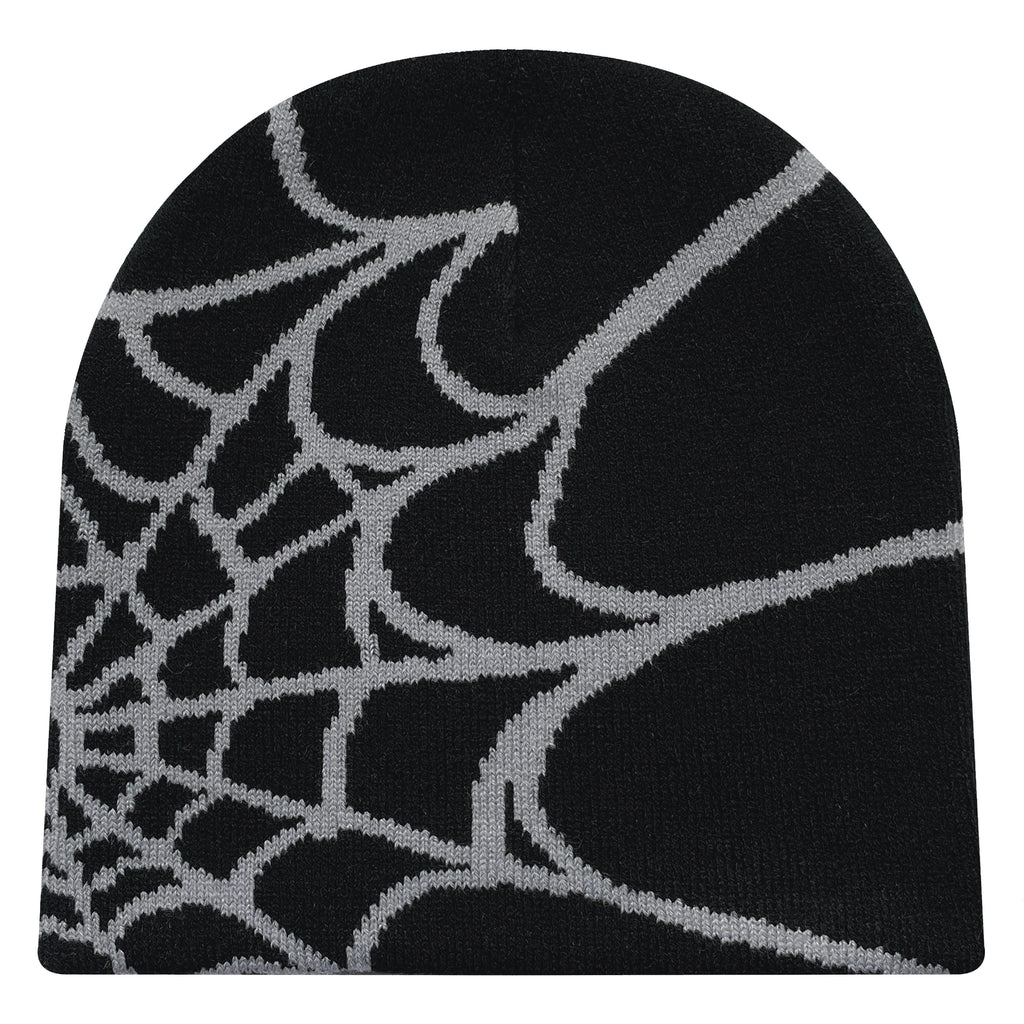 Four Seasons Men'S and Women'S Universal Y2K Knit Hat Spider Web Riding Outdoor Sports Fashion Hat