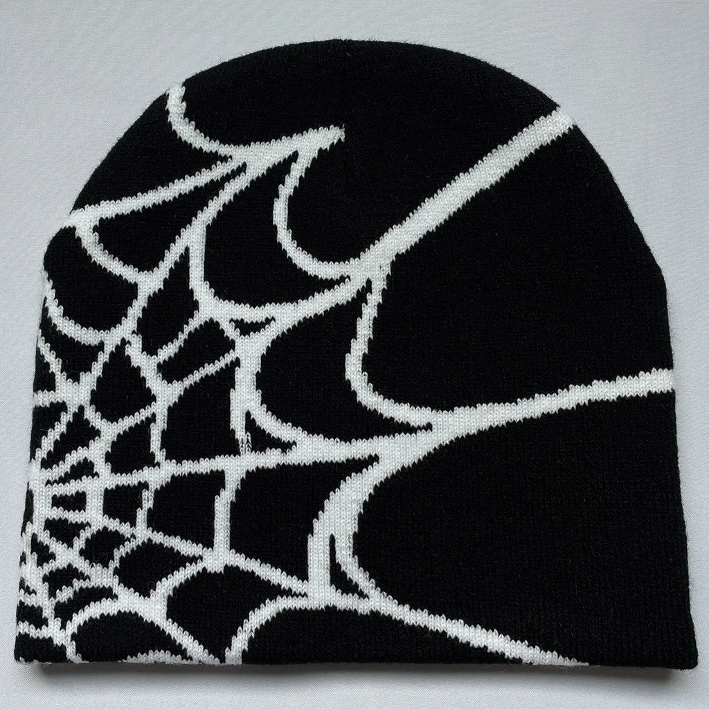 Four Seasons Men'S and Women'S Universal Y2K Knit Hat Spider Web Riding Outdoor Sports Fashion Hat
