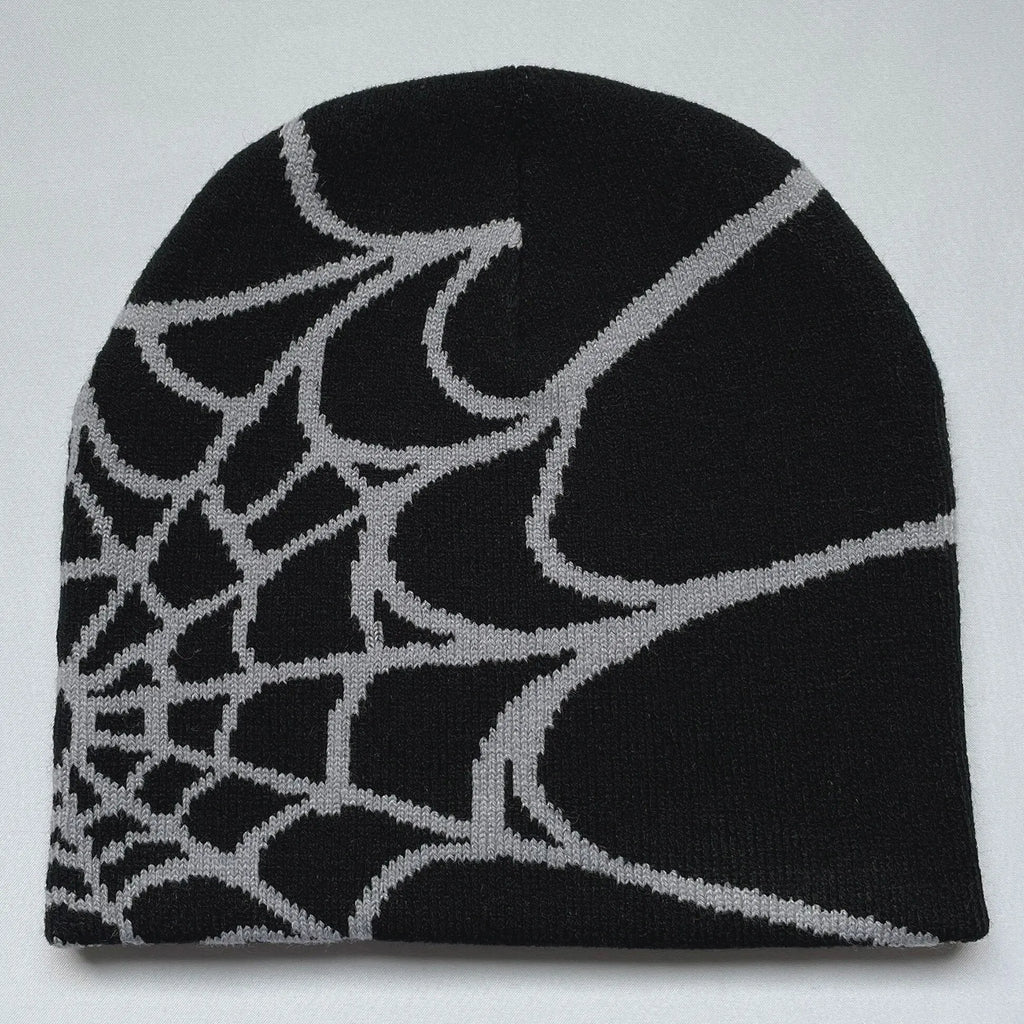 Four Seasons Men'S and Women'S Universal Y2K Knit Hat Spider Web Riding Outdoor Sports Fashion Hat